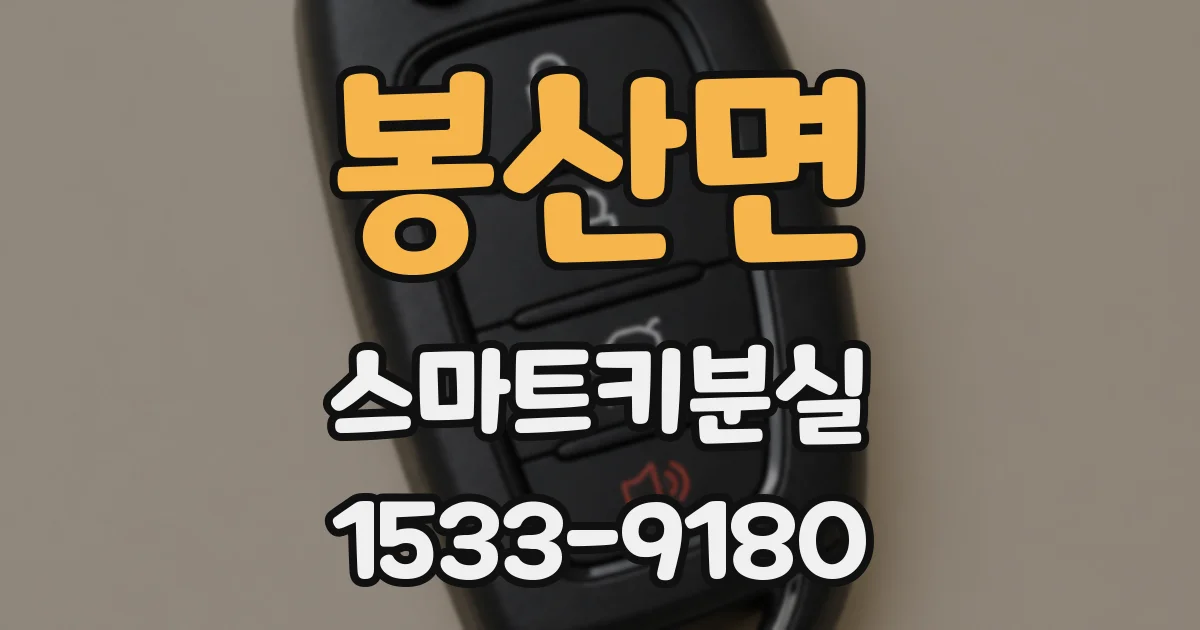 봉산면 스마트키분실
