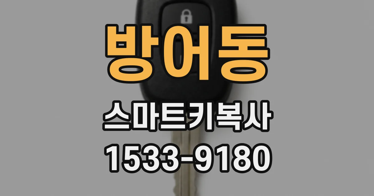 방어동 스마트키복사