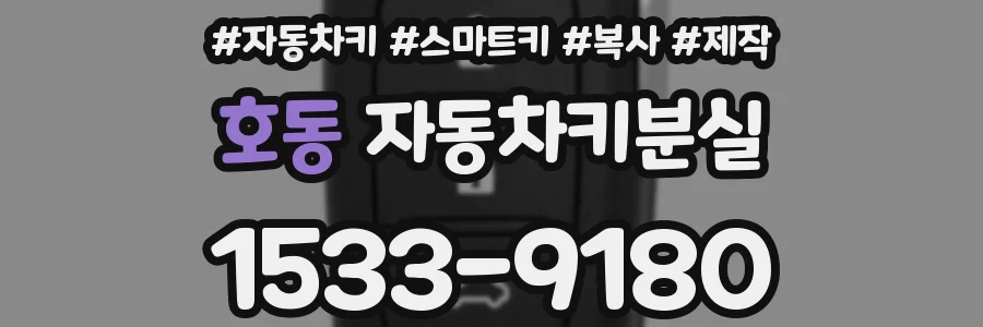 호동 자동차키분실