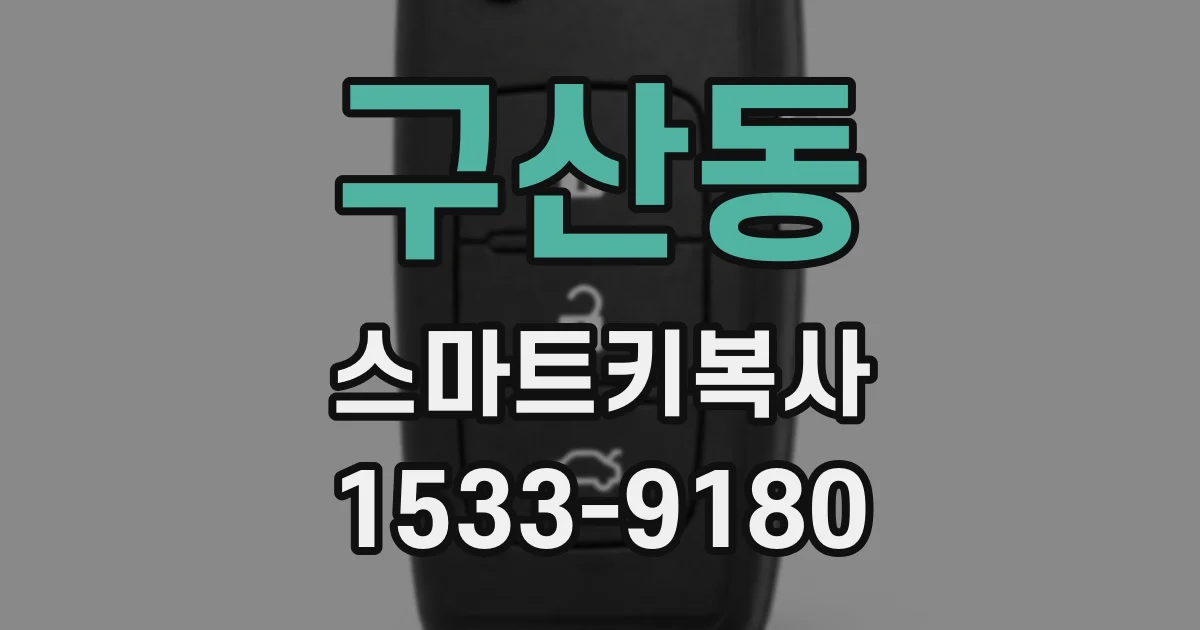구산동 스마트키복사