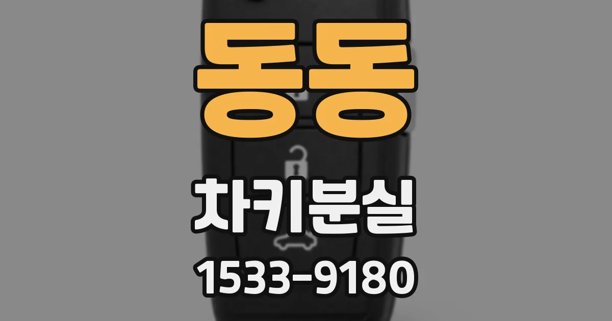 동동 차키분실
