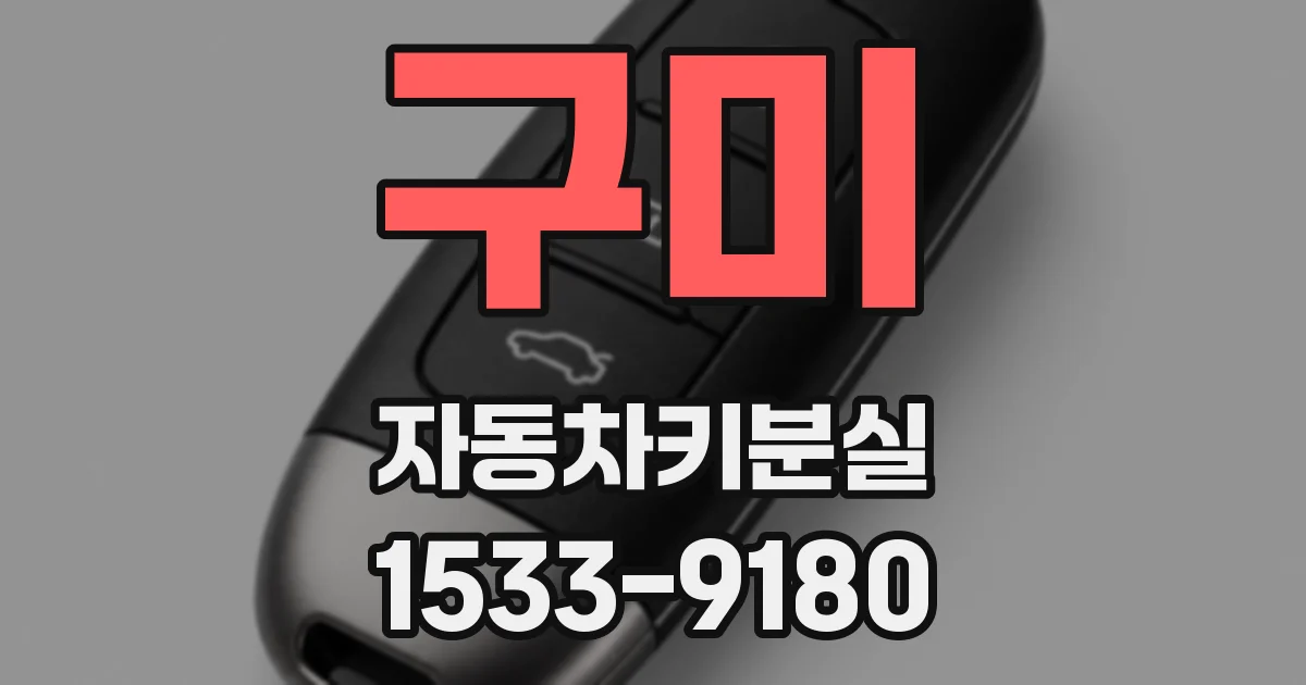 구미 자동차키분실