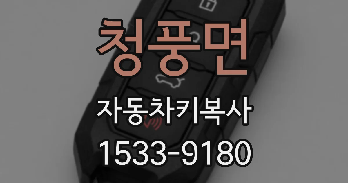 청풍면 자동차키복사