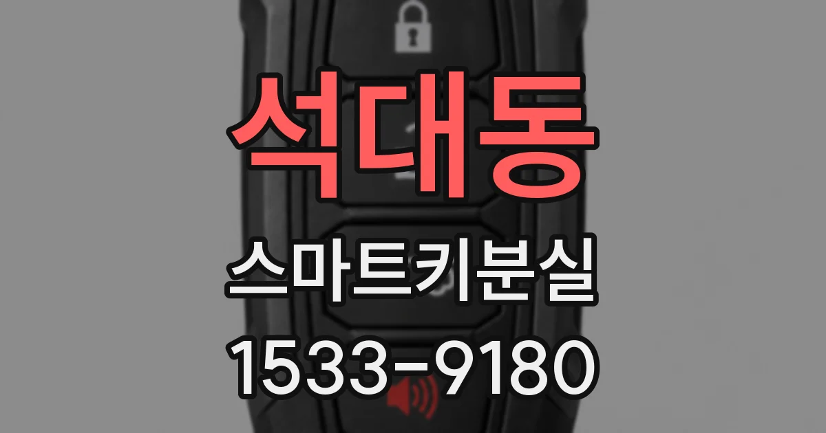 석대동 스마트키분실