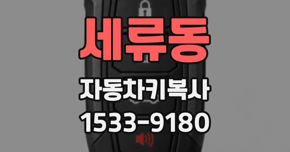 세류동 자동차키복사
