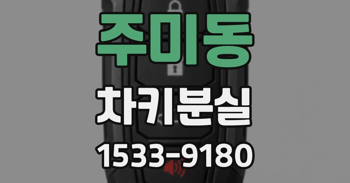 주미동 차키분실