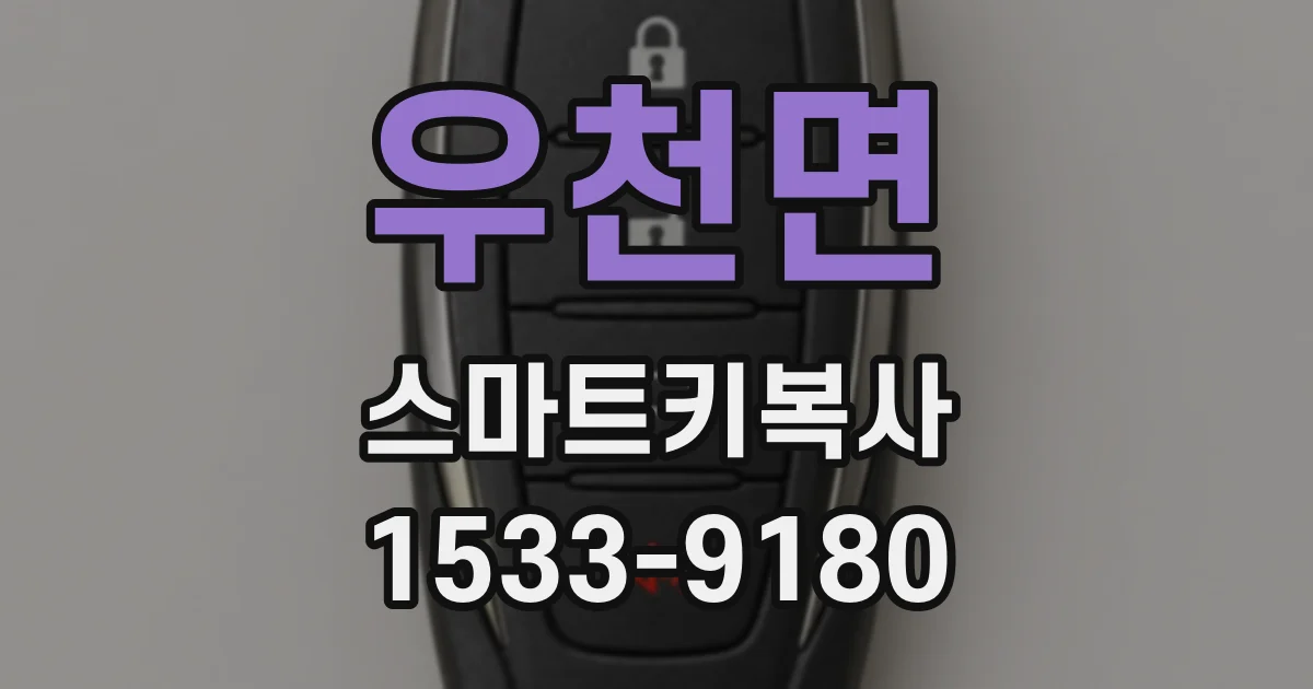 우천면 스마트키복사