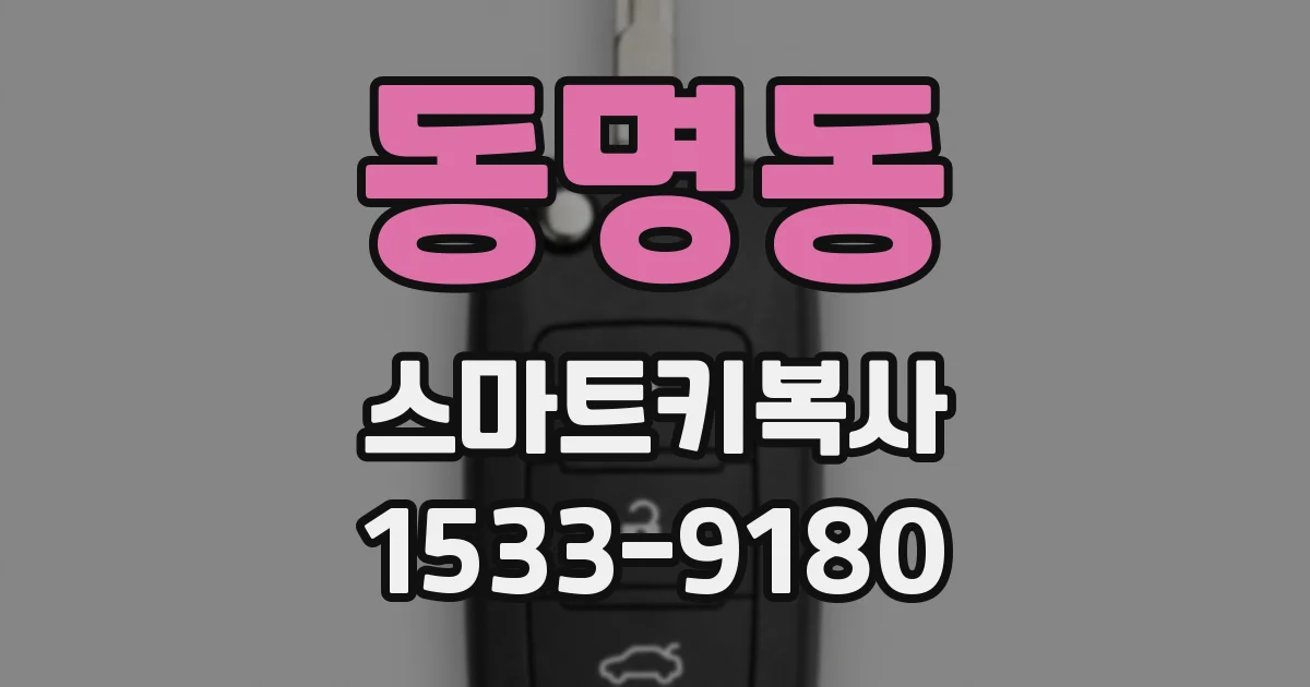 동명동 스마트키복사
