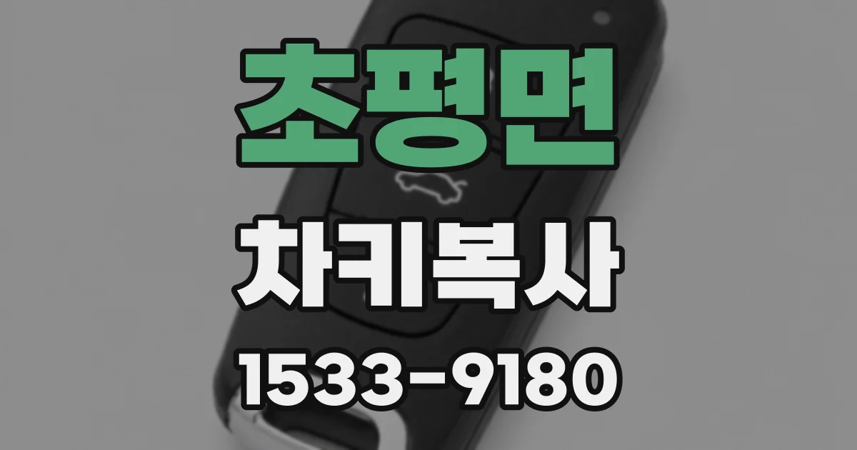 초평면 차키복사