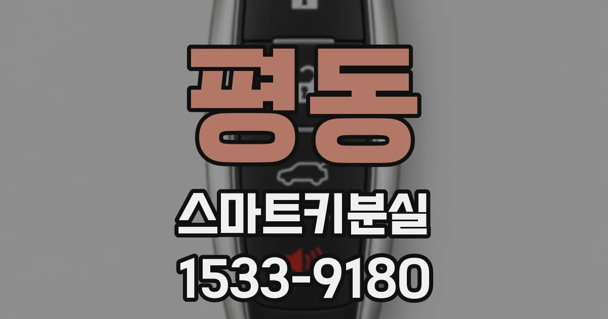 평동 스마트키분실