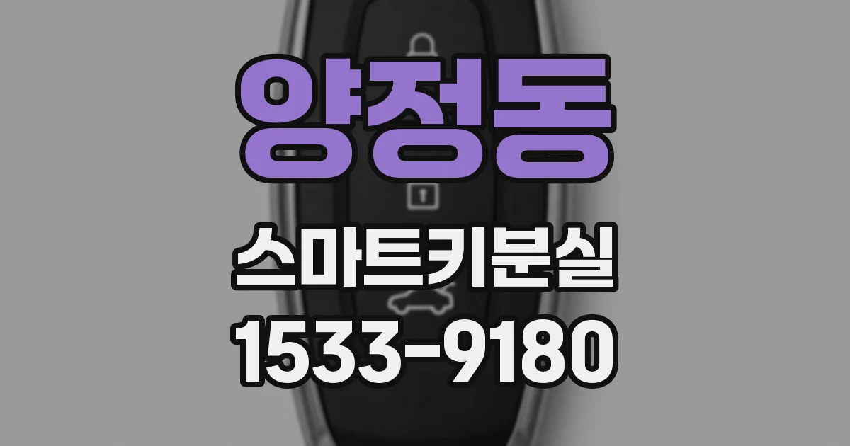 양정동 스마트키분실