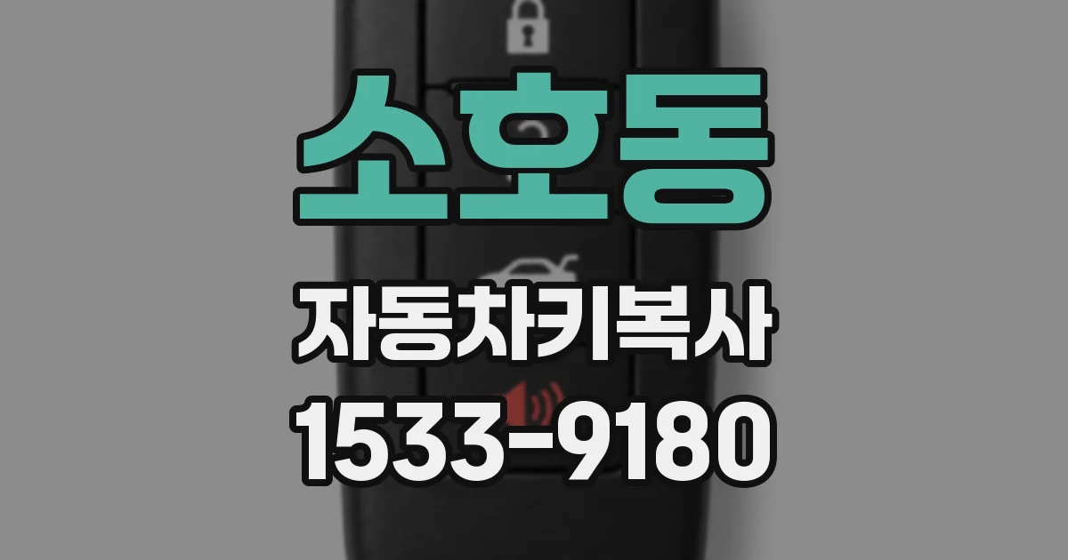 소호동 자동차키복사