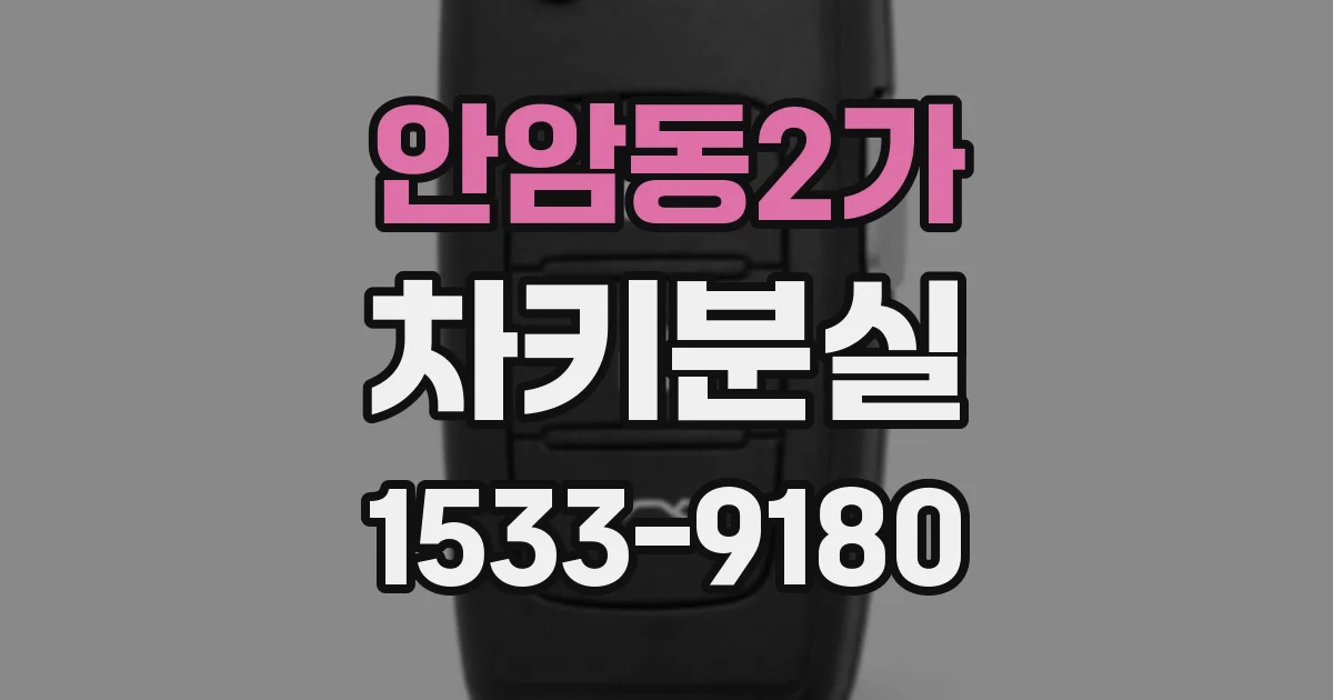 안암동2가 차키분실