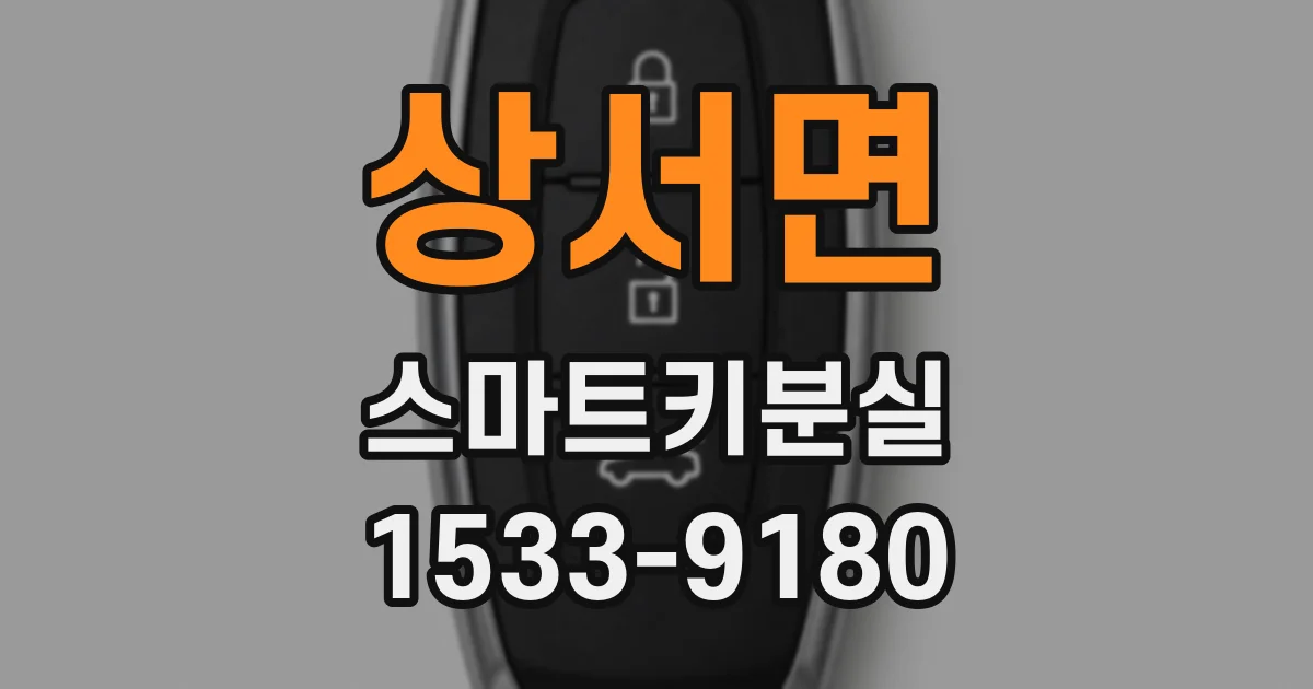 상서면 스마트키분실