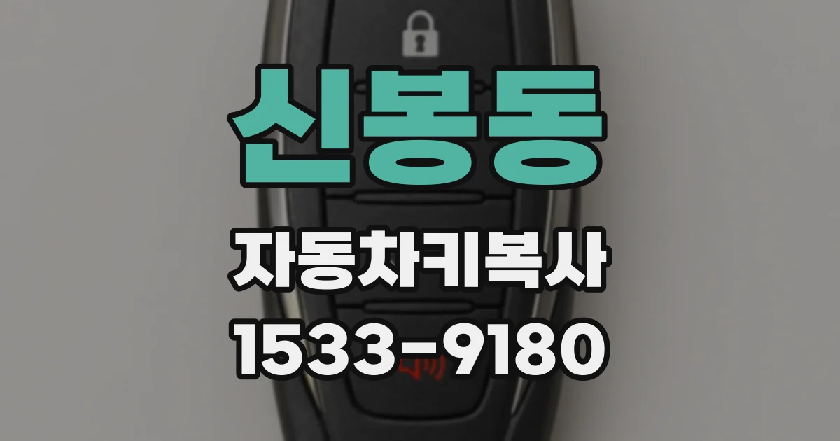 신봉동 자동차키복사
