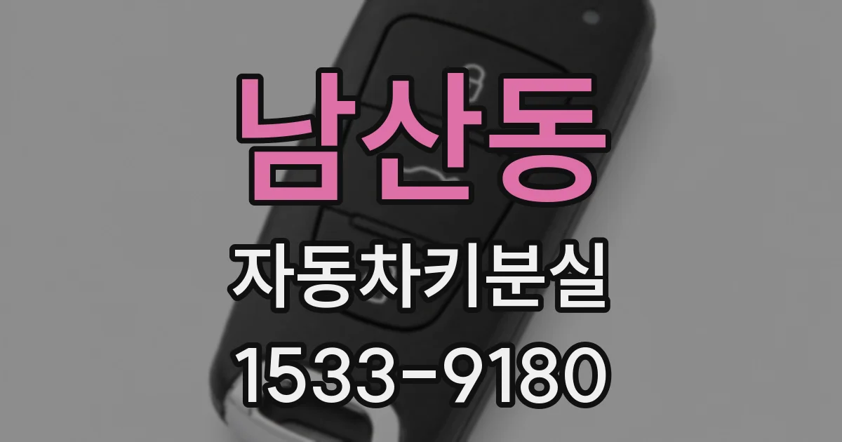 남산동 자동차키분실