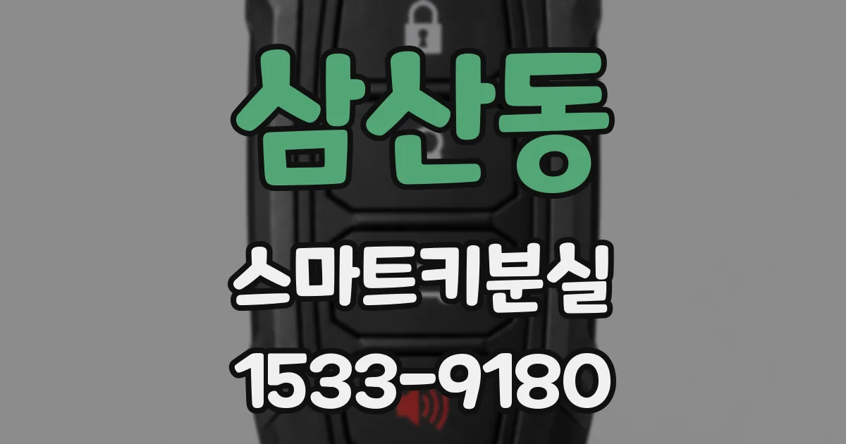 삼산동 스마트키분실
