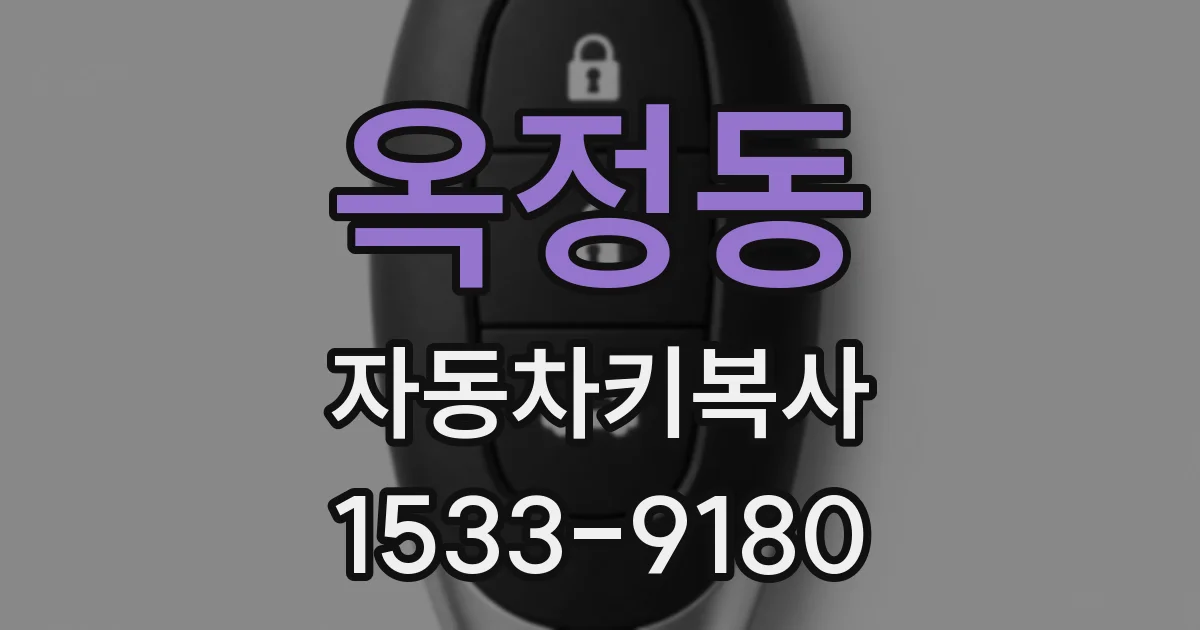 옥정동 자동차키복사