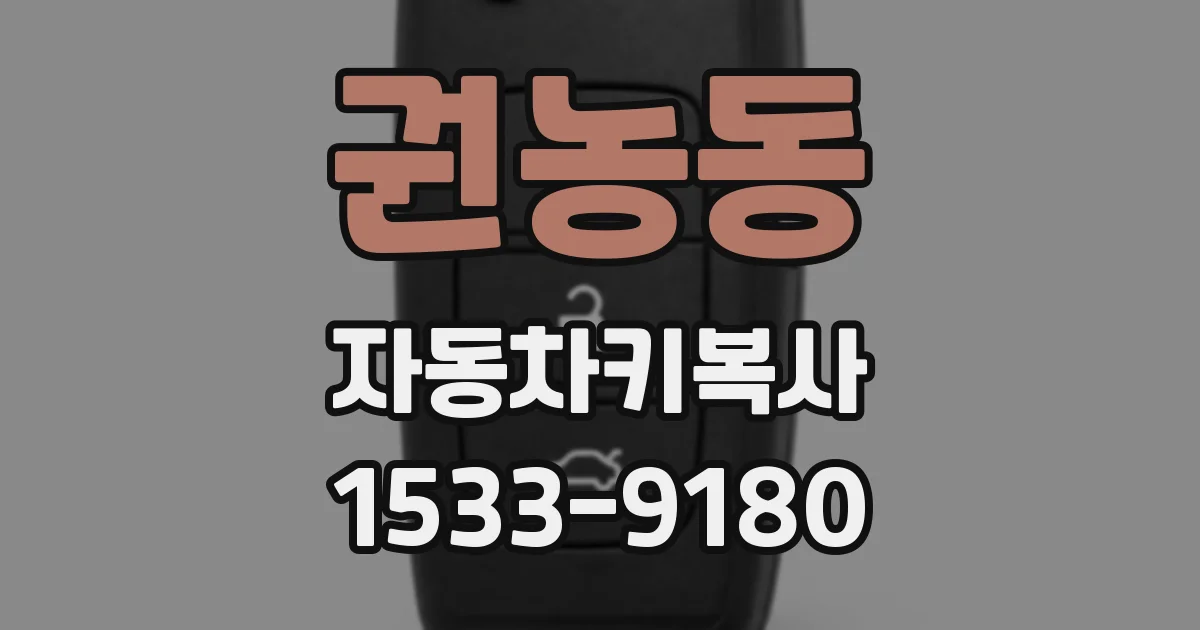 권농동 자동차키복사