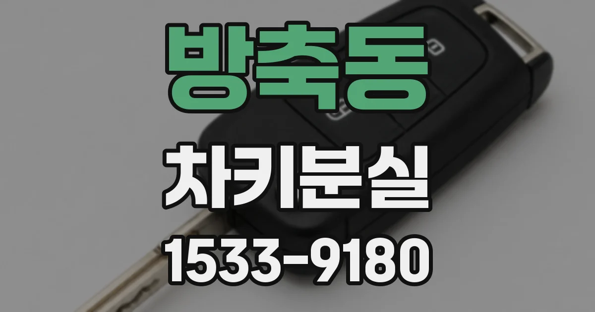 방축동 차키분실
