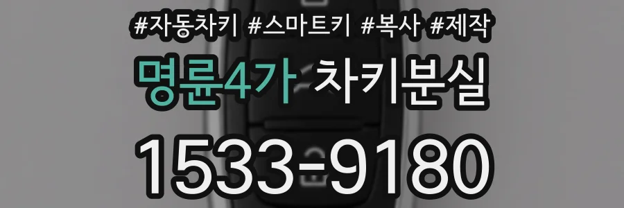 명륜4가 차키분실
