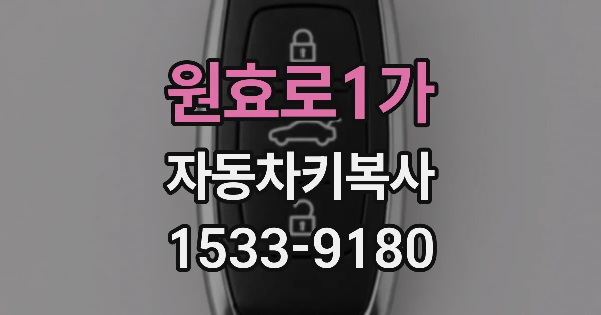 원효로1가 자동차키복사