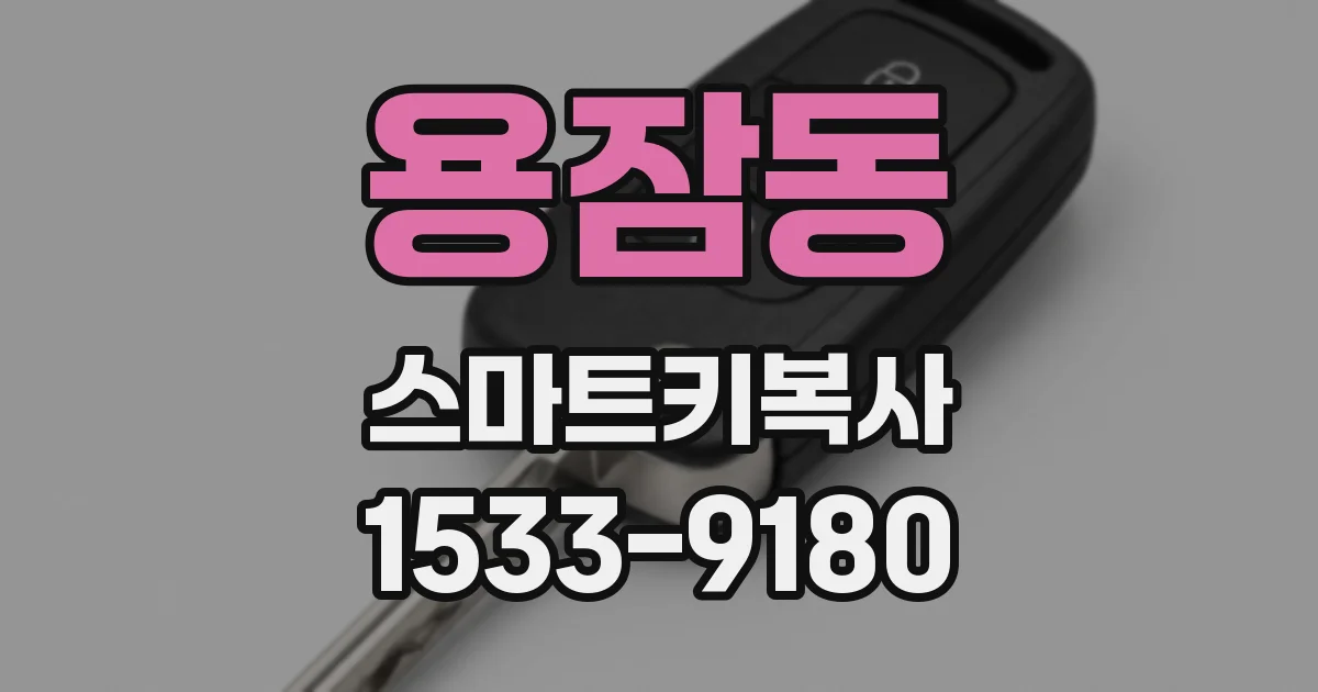용잠동 스마트키복사