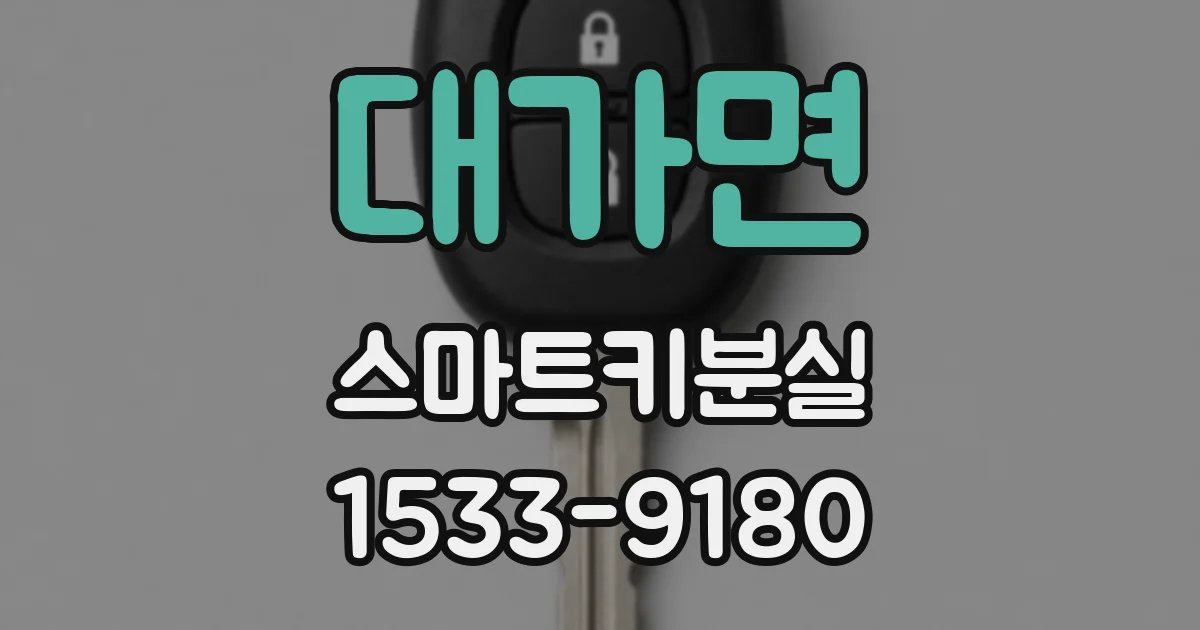 대가면 스마트키분실