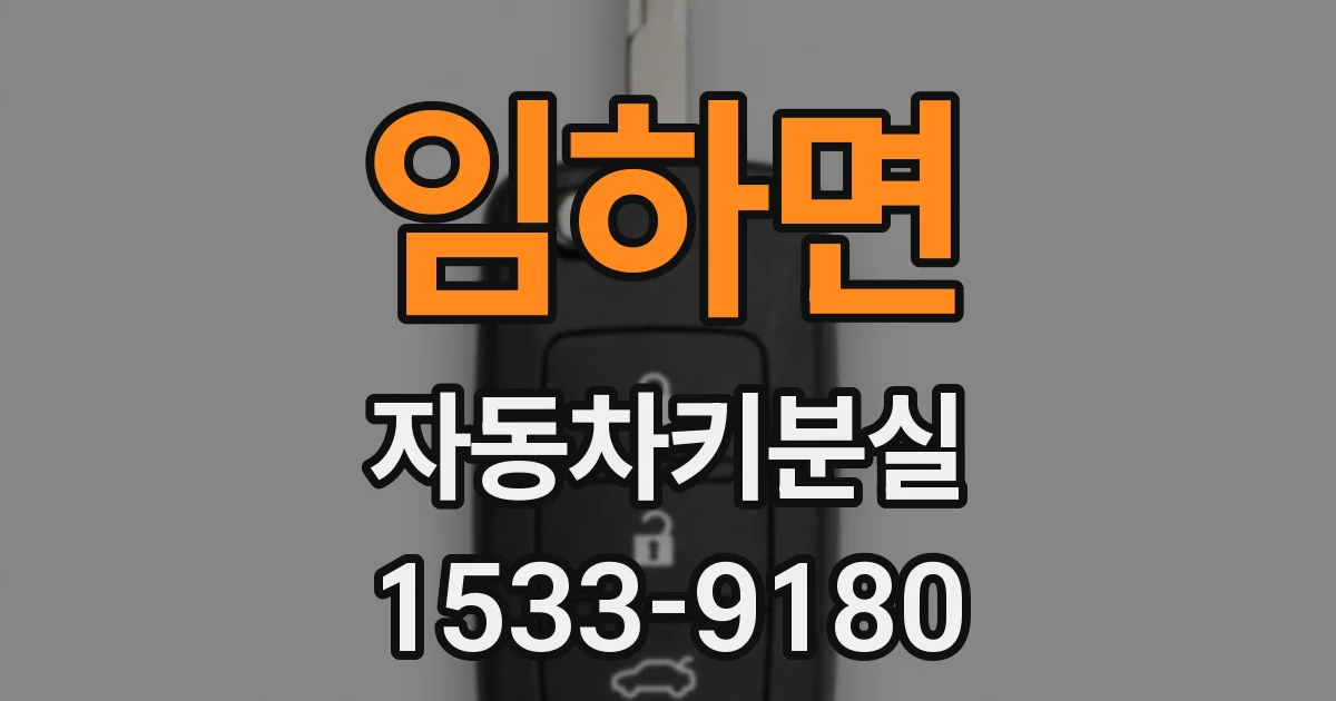 임하면 자동차키분실