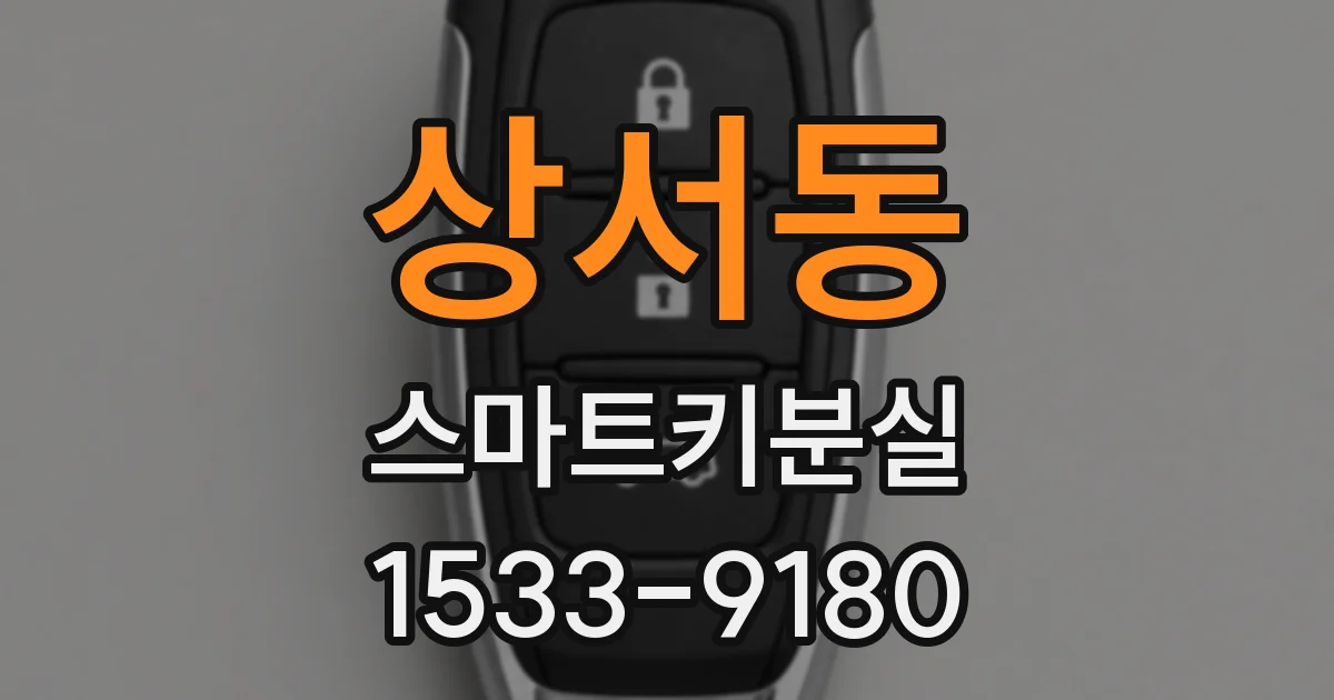 상서동 스마트키분실