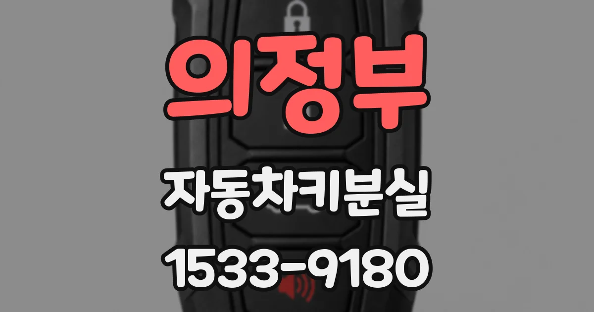 의정부 자동차키분실