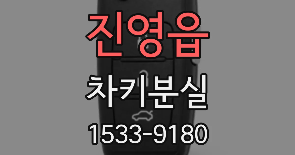 진영읍 차키분실