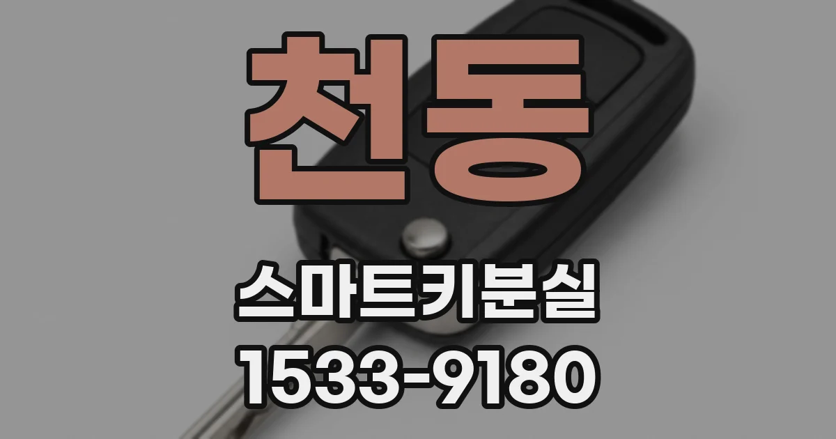 천동 스마트키분실
