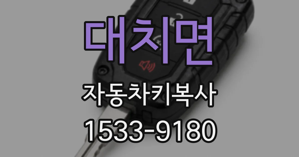 대치면 자동차키복사