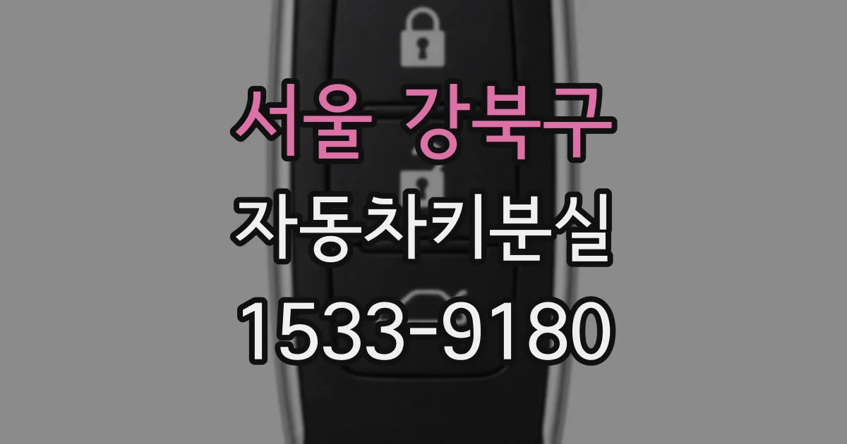 서울 강북구 자동차키분실