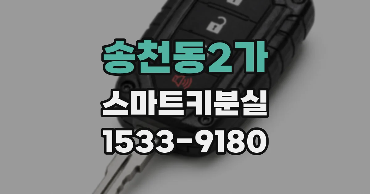 송천동2가 스마트키분실