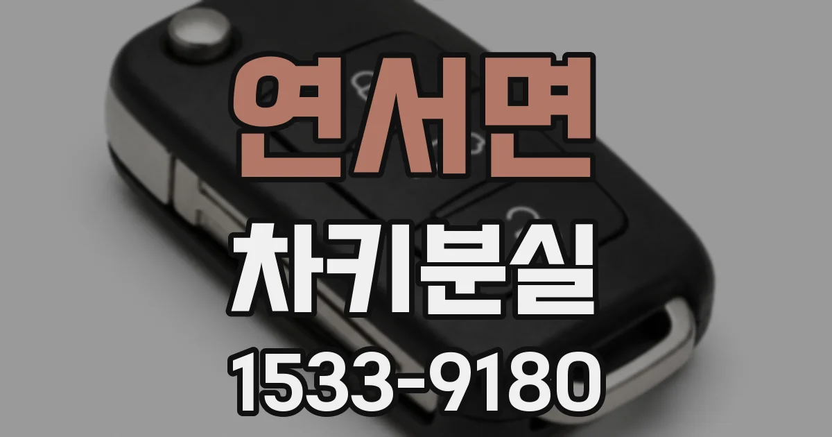 연서면 차키분실