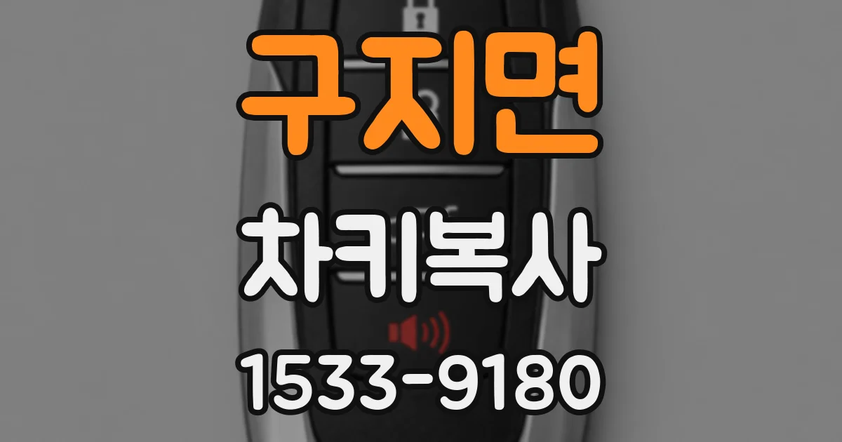 구지면 차키복사