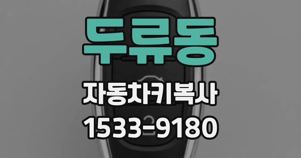 두류동 자동차키복사