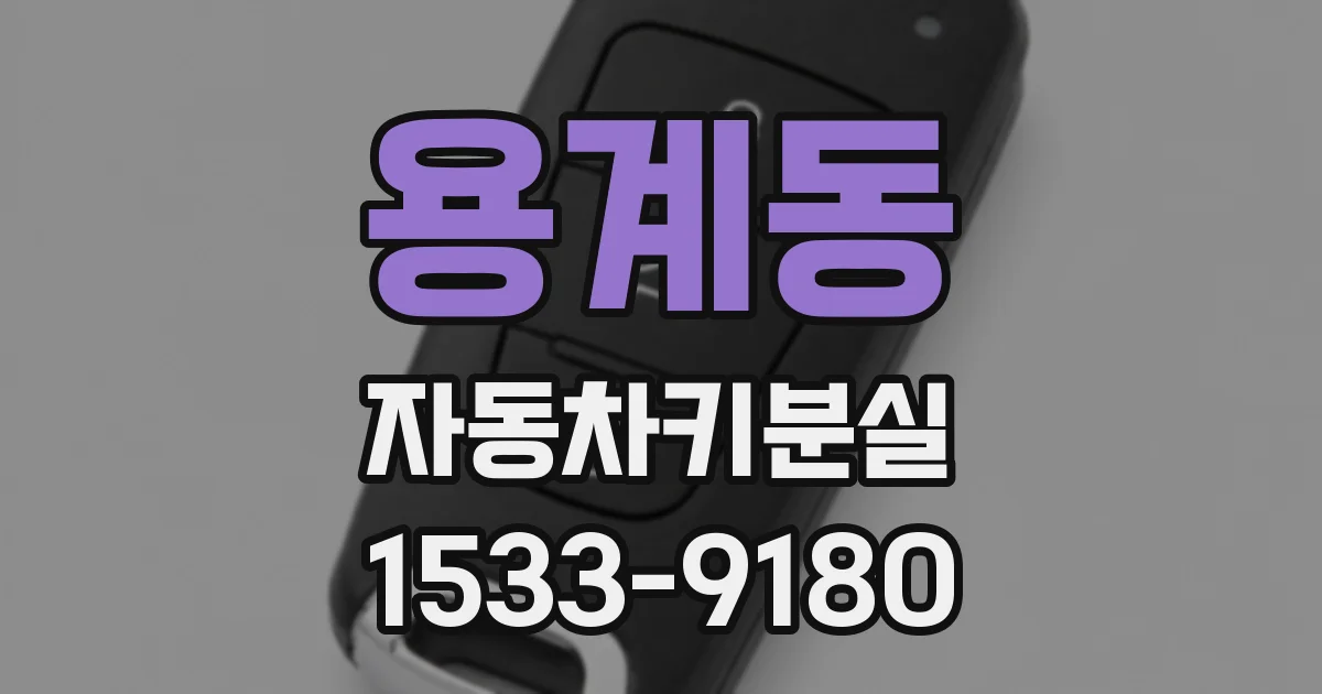 용계동 자동차키분실