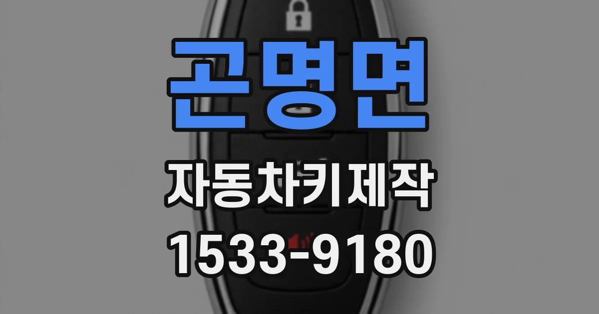 곤명면 자동차키제작