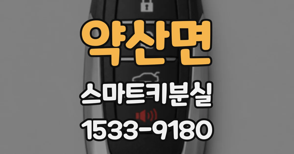 약산면 스마트키분실