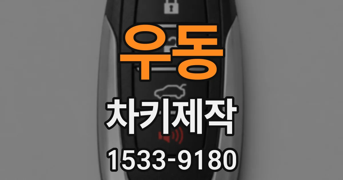 우동 차키제작
