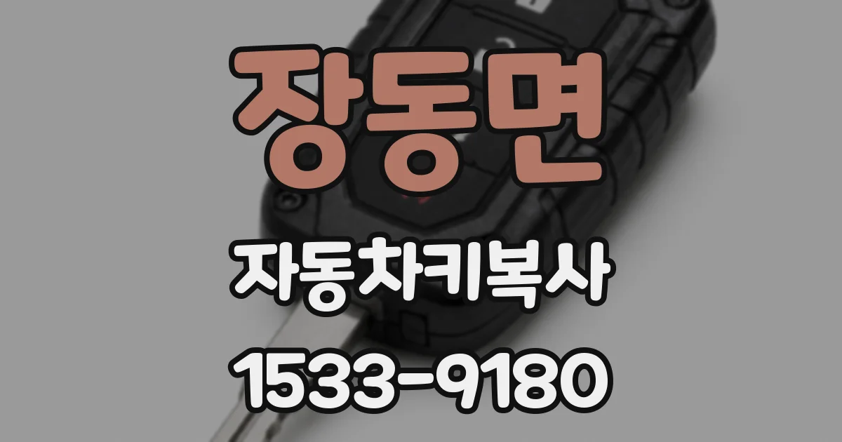 장동면 자동차키복사