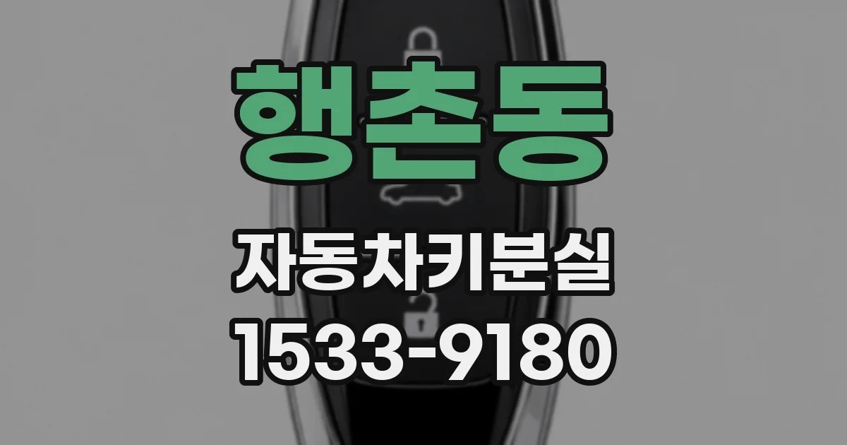 행촌동 자동차키분실