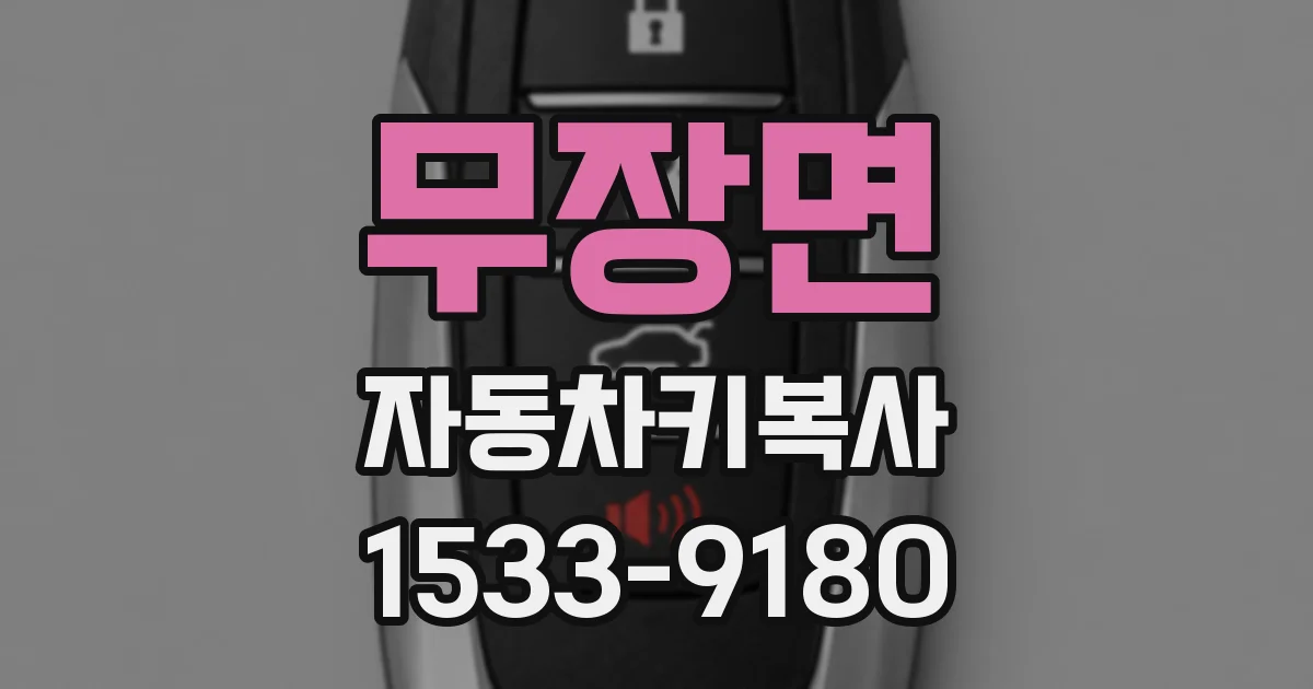 무장면 자동차키복사