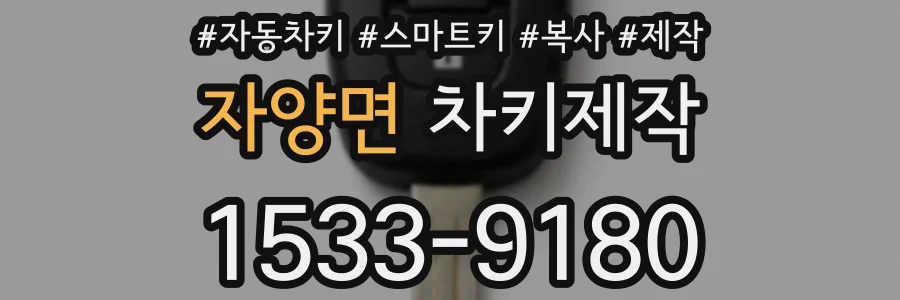 자양면 차키제작