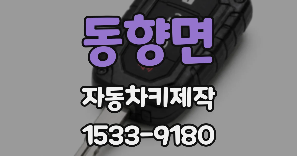 동향면 자동차키제작