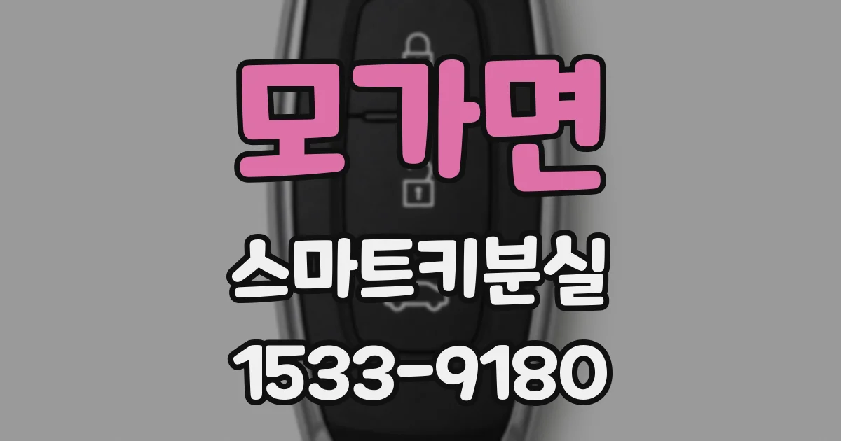 모가면 스마트키분실