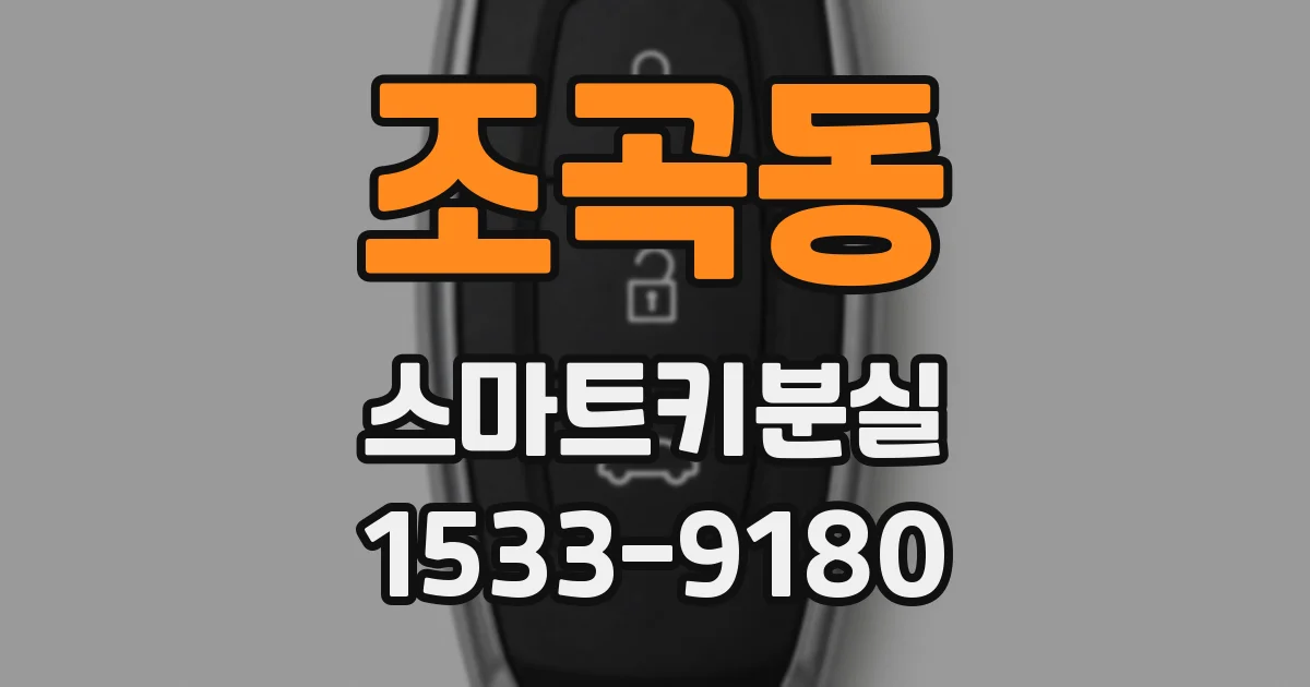 조곡동 스마트키분실